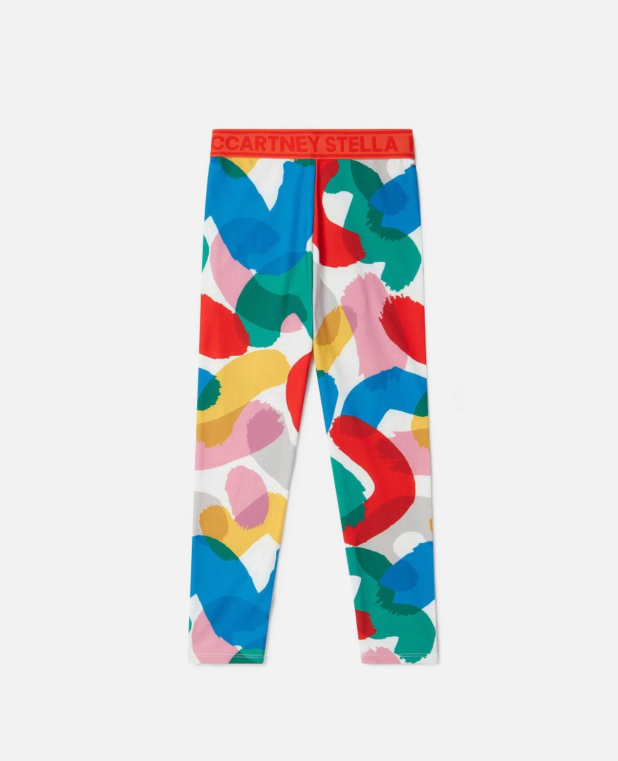 Kids Stella McCartney Trousers And Skirts | Smudge Print Leggings