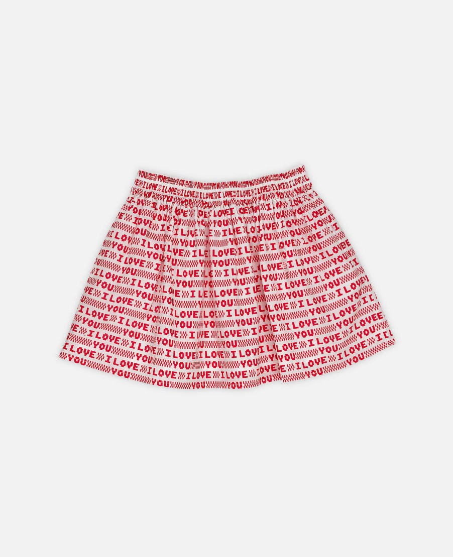 Kids Stella McCartney Trousers And Skirts | I Love You' Heart Print Shorts