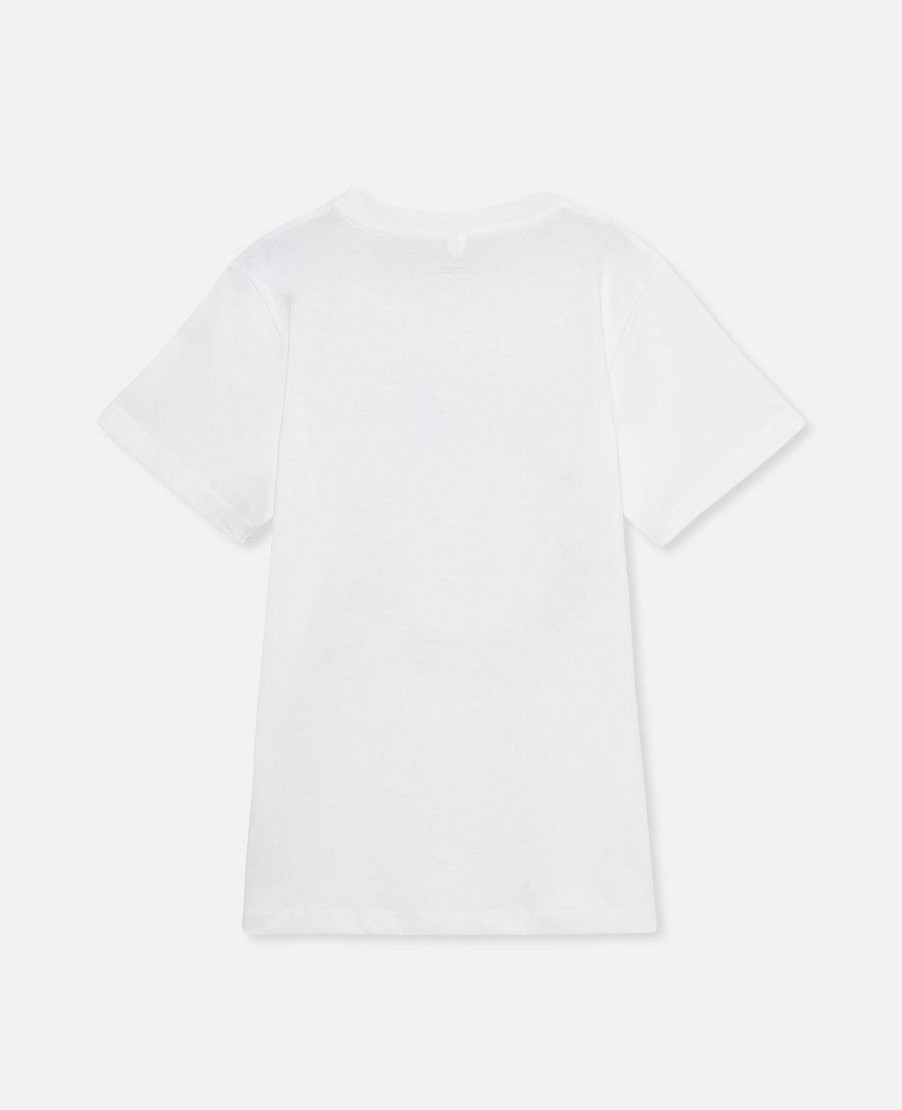 Kids Stella McCartney T-Shirts And Tops | Logo Embroidery T-Shirt