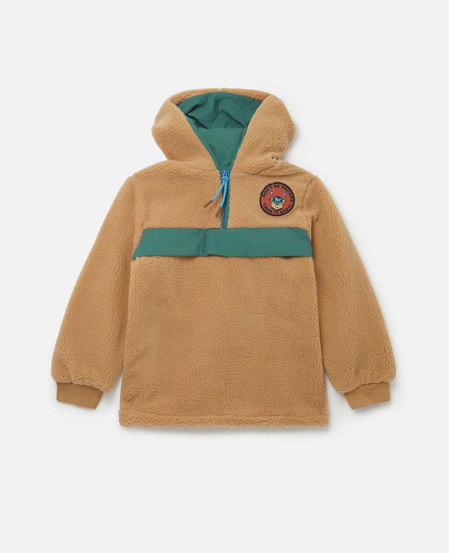 Kids Stella McCartney Outerwear | Camp Badge Fleece Pullover