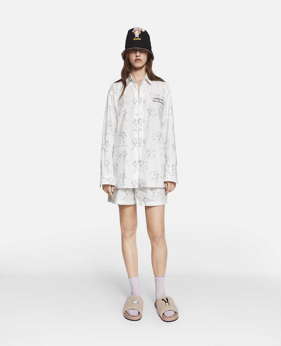 Unisex Stella McCartney Trousers And Shorts | Sheep Can Never Sleep Print Shorts