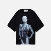 Unisex Stella McCartney T-Shirts | Sexy Robot Oversized Organic Cotton T-Shirt