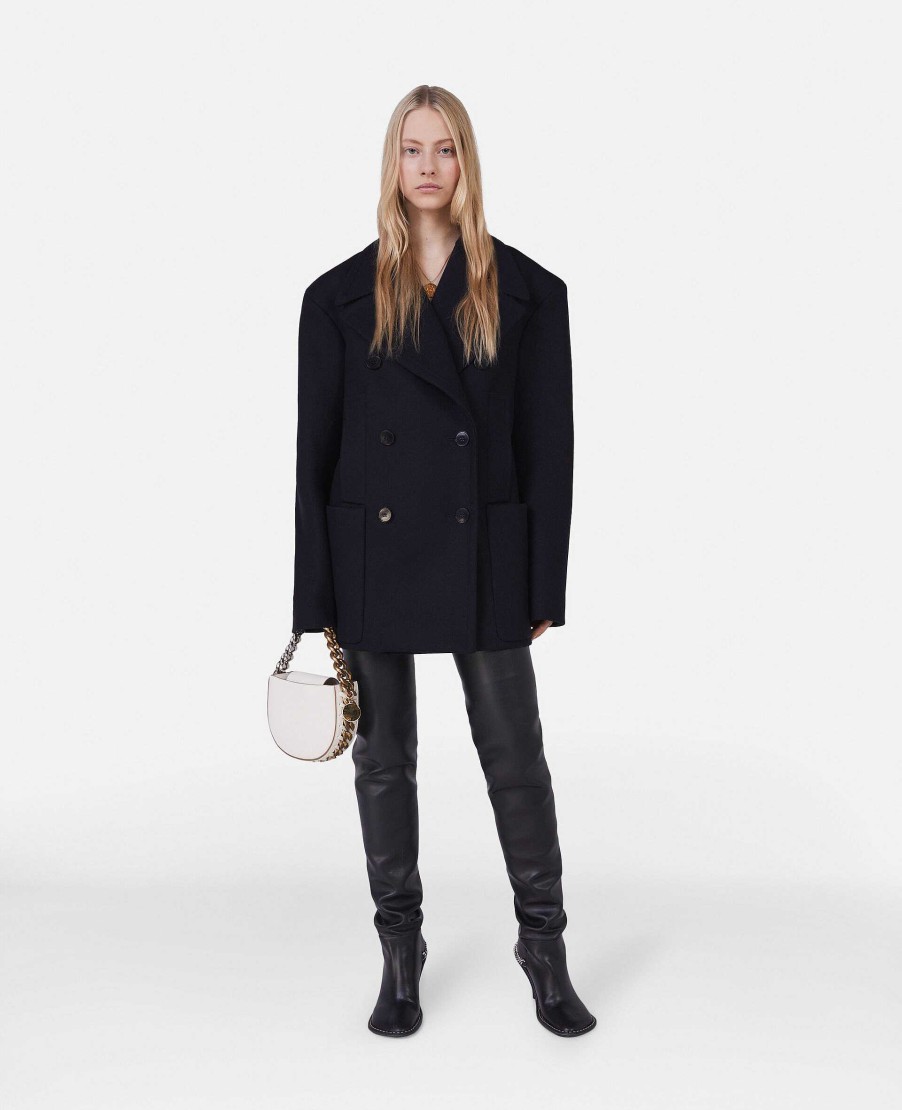 Women Stella McCartney Tailoring | Double-Breasted Peacoat