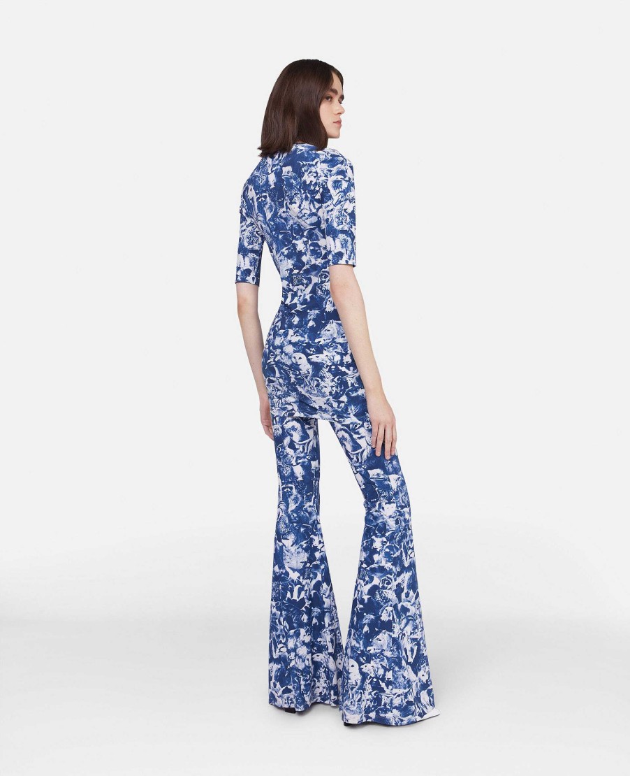 Women Stella McCartney Trousers And Shorts | Animal Forest Print Flared Jeans