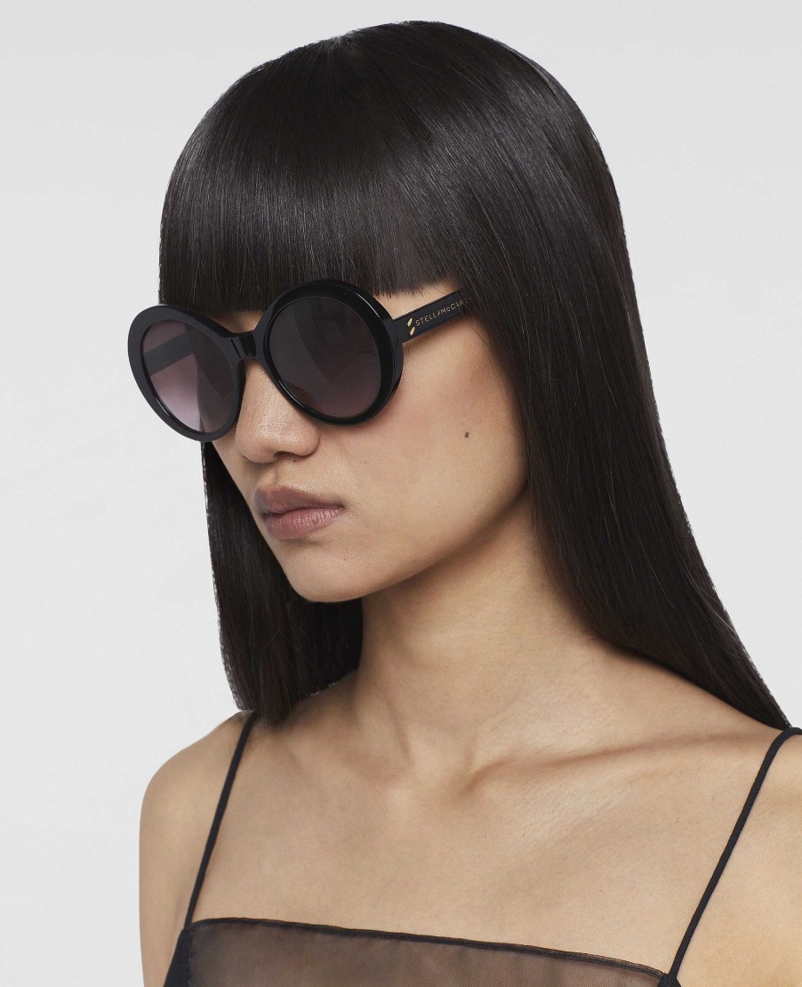 Women Stella McCartney Sunglasses | Falabella Pin Round Sunglasses