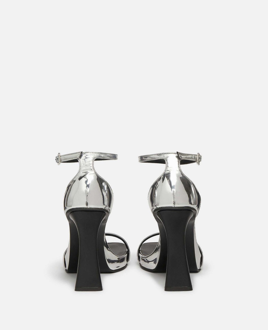 Women Stella McCartney Heels | Elsa Mirrored Heeled Sandals