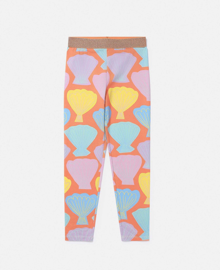 Kids Stella McCartney Trousers And Skirts | Seashell Print Leggings