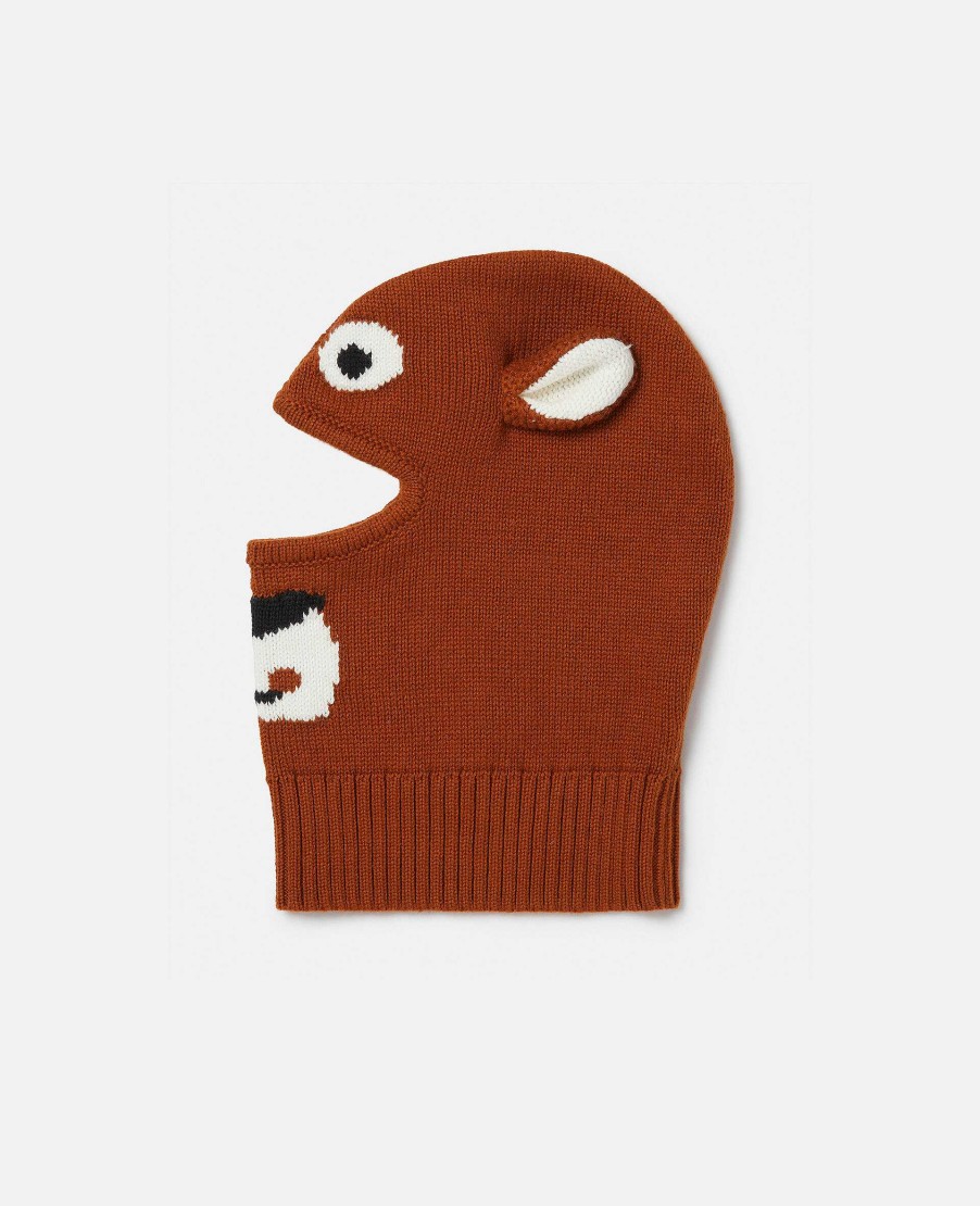 Kids Stella McCartney Shoes And Accessories | Grizzly Bear Balaclava Hood