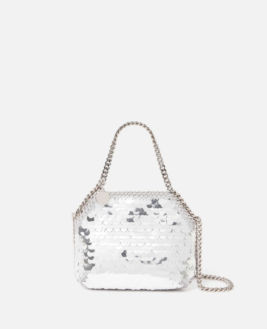 Women Stella McCartney Iconic Falabella | Falabella Oversized Sequin Mini Tote Bag