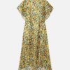 Women Stella McCartney Dresses | Lemon Print Silk Midi Dress