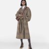 Women Stella McCartney Tailoring | Tweed Belted Long Coat