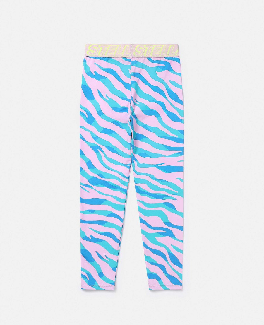 Kids Stella McCartney Trousers And Skirts | Zebra Print Leggings