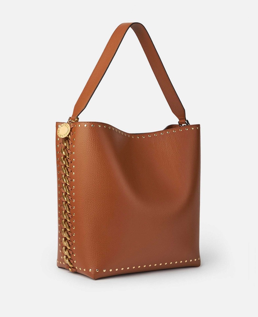 Women Stella McCartney Frayme Bag | Frayme Studded Grainy Alter Mat Tote Bag