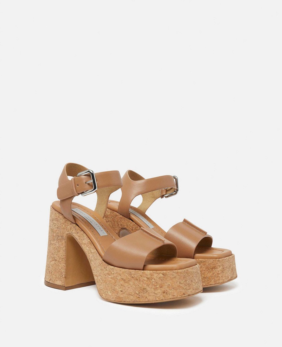 Women Stella McCartney Heels | Skyla Buckled Platform Sandals