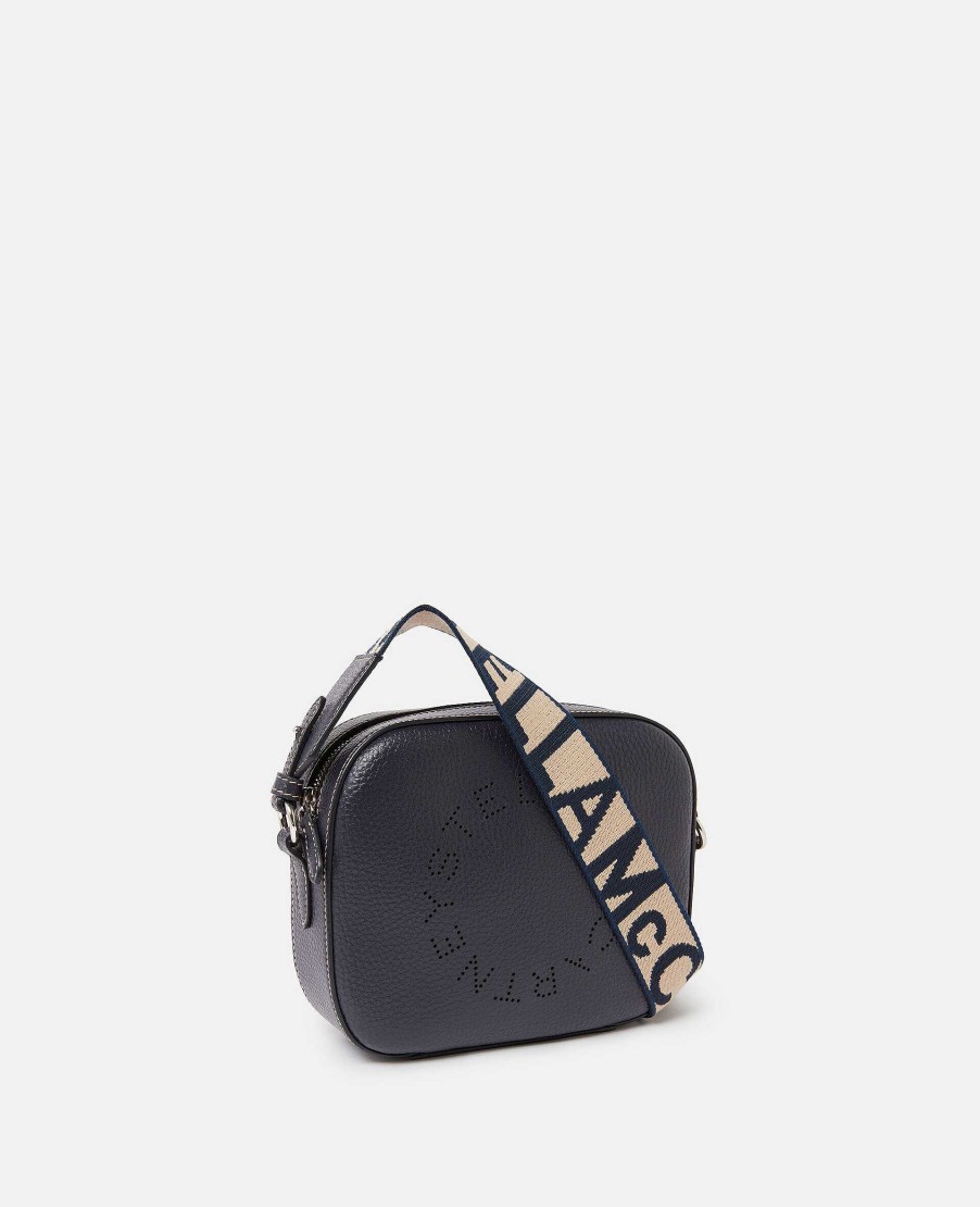 Women Stella McCartney Logo Bag | Logo Grainy Alter Mat Mini Camera Bag