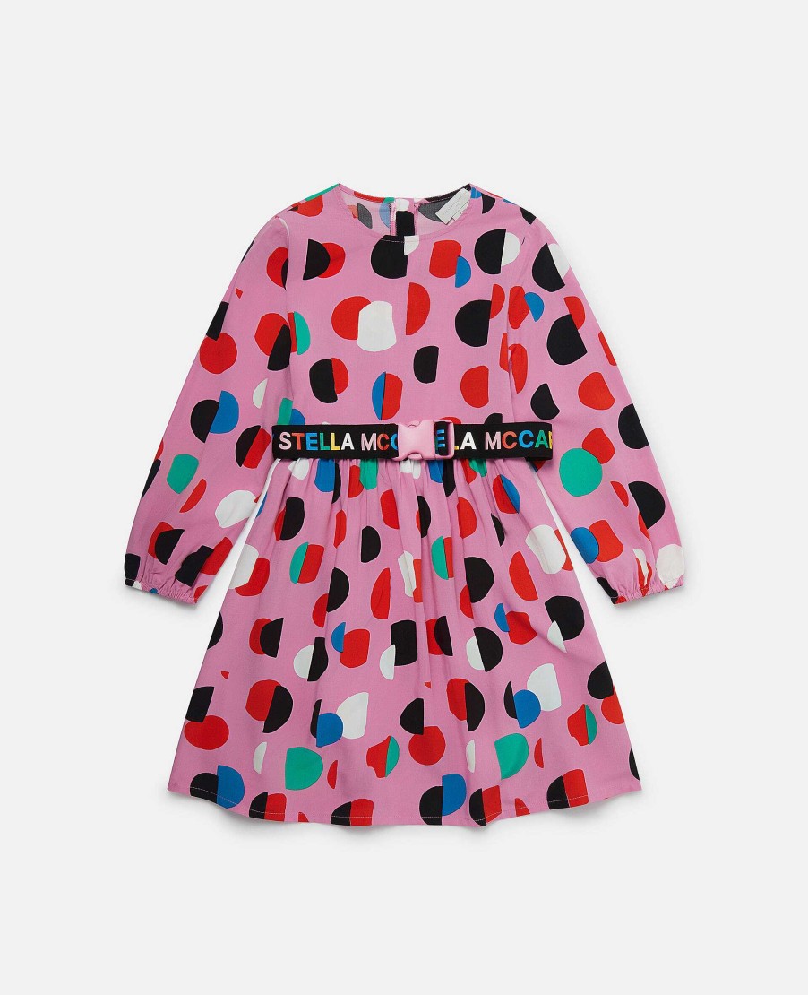 Kids Stella McCartney Dresses And All-In-Ones | Logo Tape Dot Print Dress