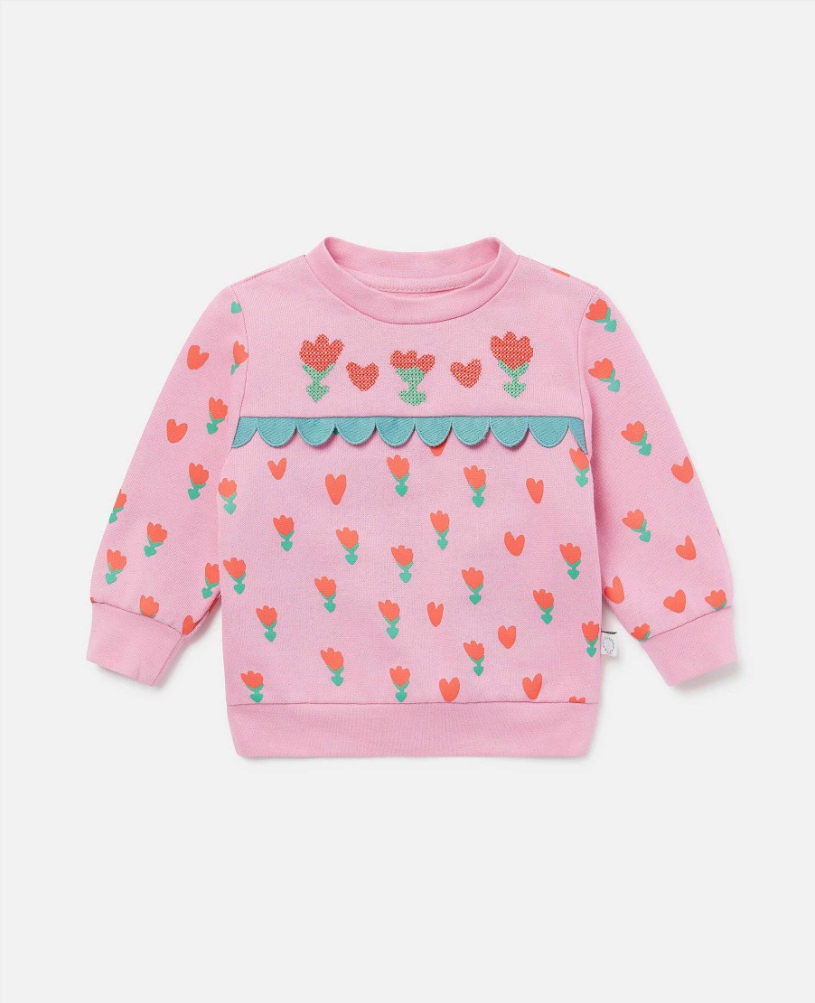 Kids Stella McCartney Baby Girls | Tulip Print Sweatshirt