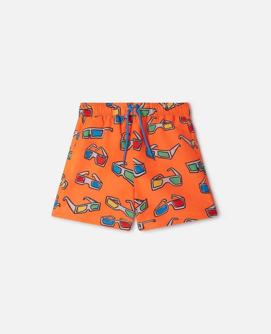 Kids Stella McCartney Trousers And Shorts | 3D Glasses Swimming Trunks