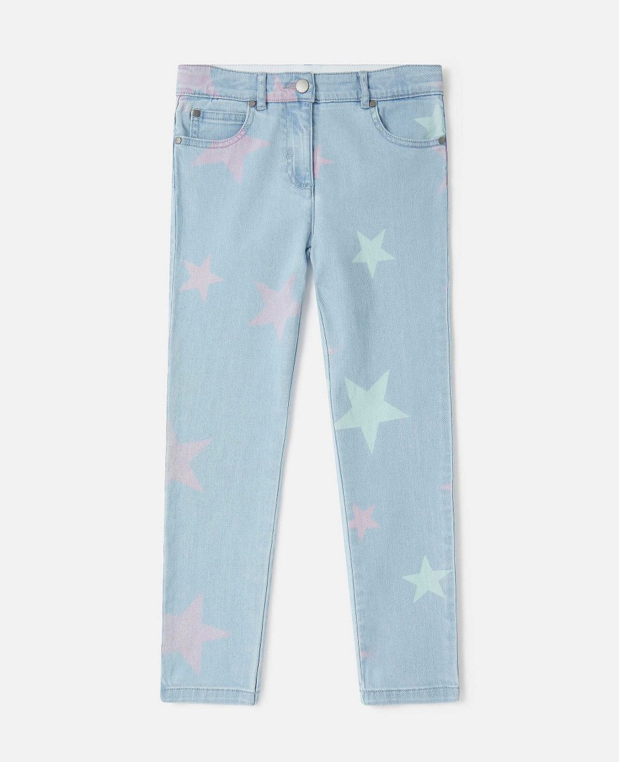 Kids Stella McCartney Trousers And Skirts | Stella Star Print Skinny Jeans