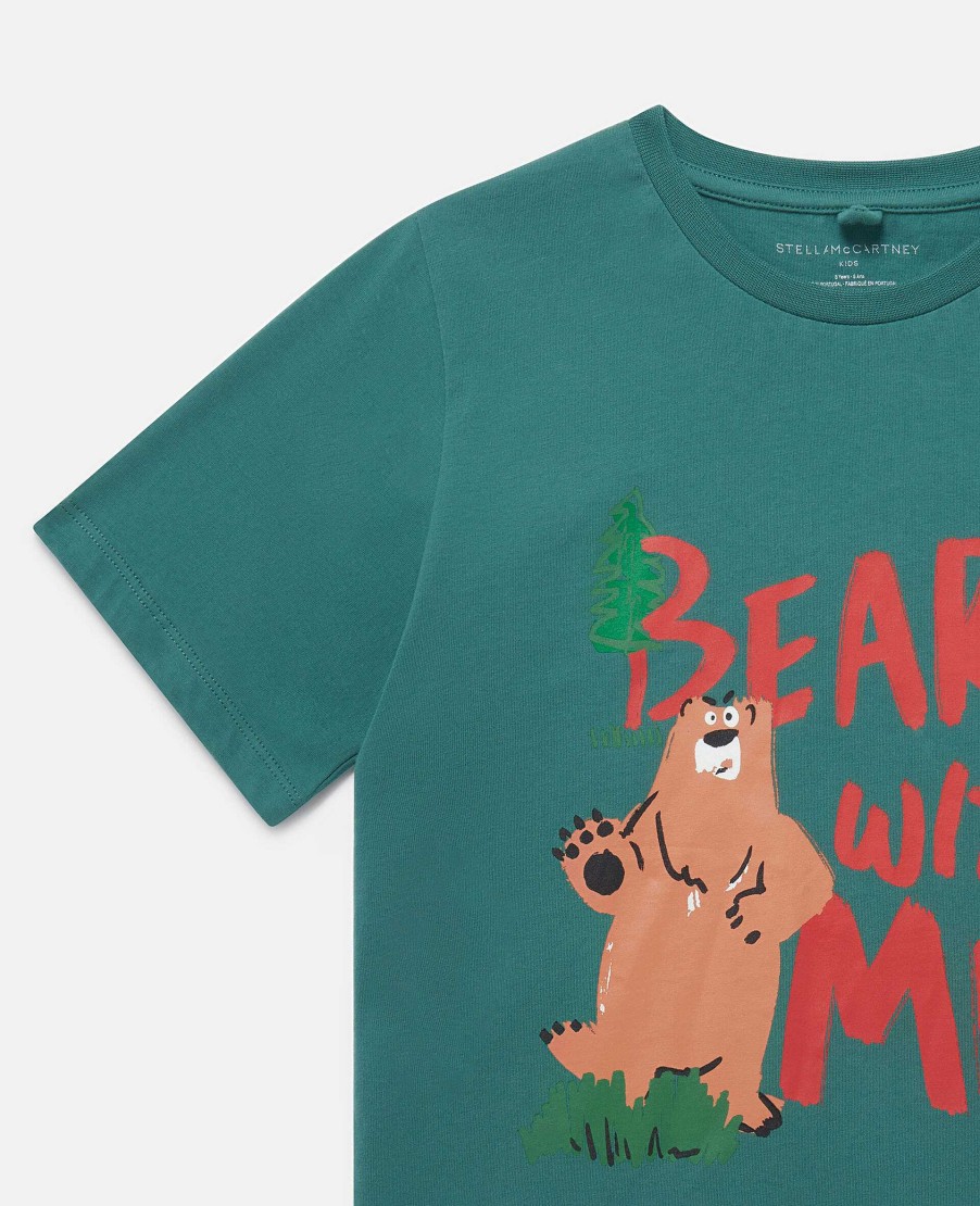 Kids Stella McCartney T-Shirts And Sweatshirt | Bear With Me' Motif T-Shirt