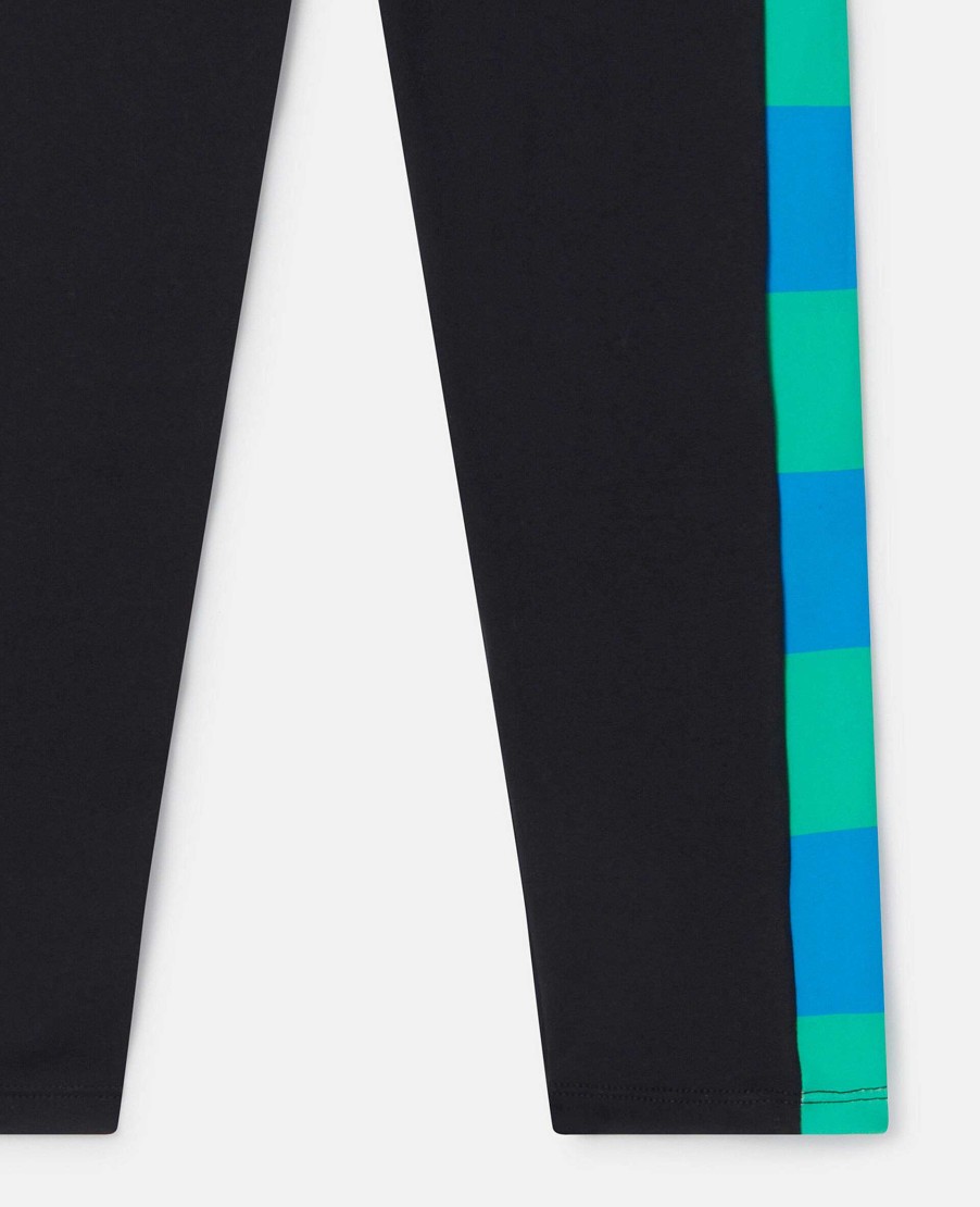 Kids Stella McCartney Trousers And Skirts | Logo Tape Striped Side Leggings