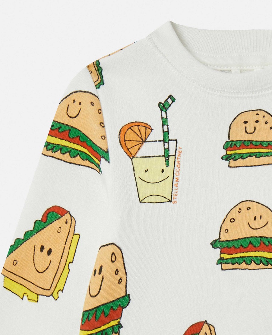 Kids Stella McCartney Baby Boys | Silly Sandwich Print Sweatshirt