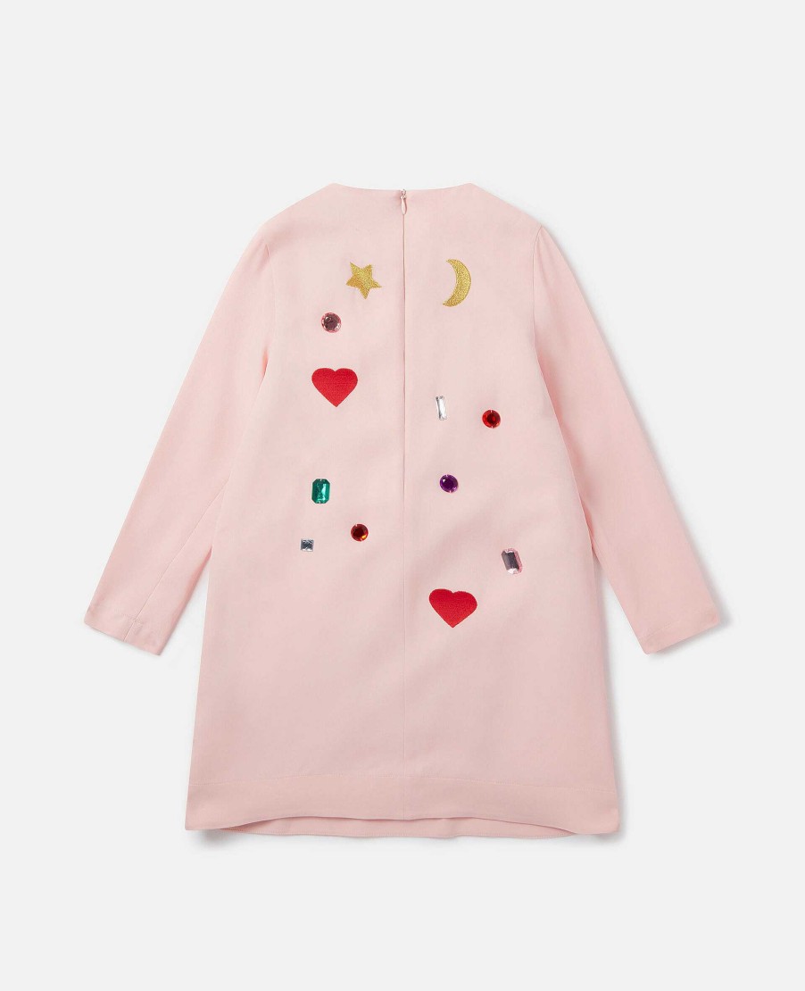 Kids Stella McCartney Dresses And All-In-Ones | Gem Doodle Embroidery Jersey Dress