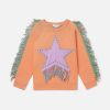 Kids Stella McCartney Jumpers And Cardigans | Fringed Star Sweatshirt