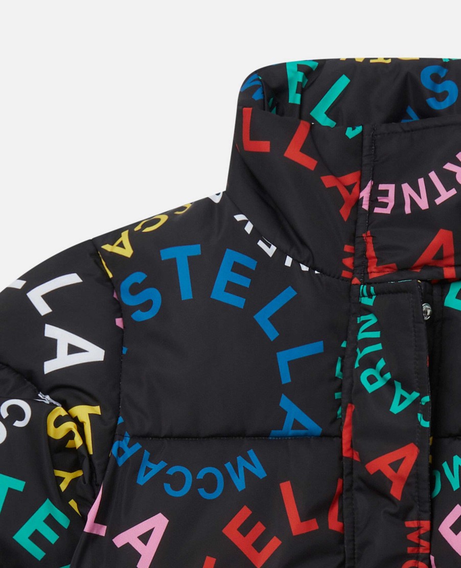 Kids Stella McCartney Outerwear | Circular Logo Hooded Jacket