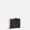 Women Stella McCartney Compact Wallets | Logo Zip Strap Cardholder