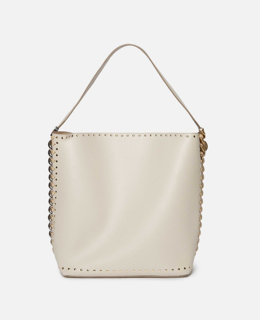 Women Stella McCartney Frayme Bag | Frayme Studded Grainy Alter Mat Tote Bag