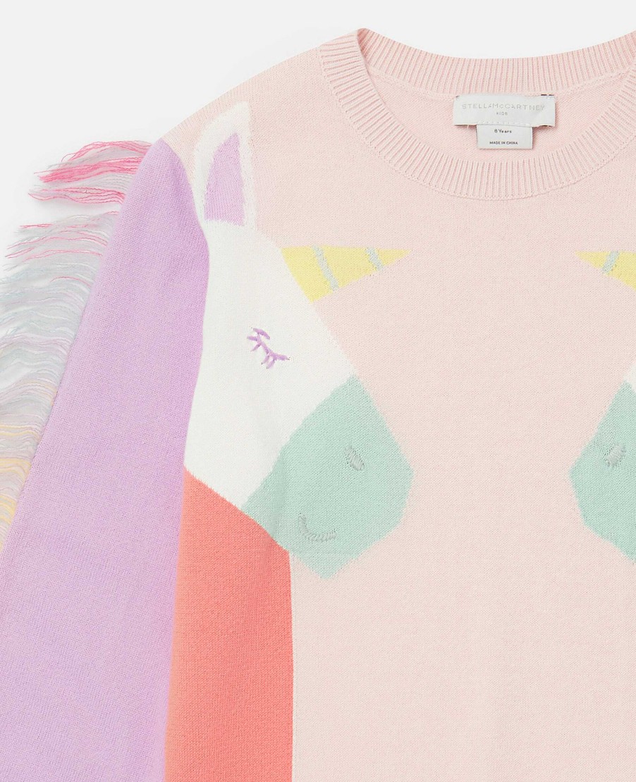 Kids Stella McCartney Jumpers And Cardigans | Rainbow Unicorn Sweatshirt