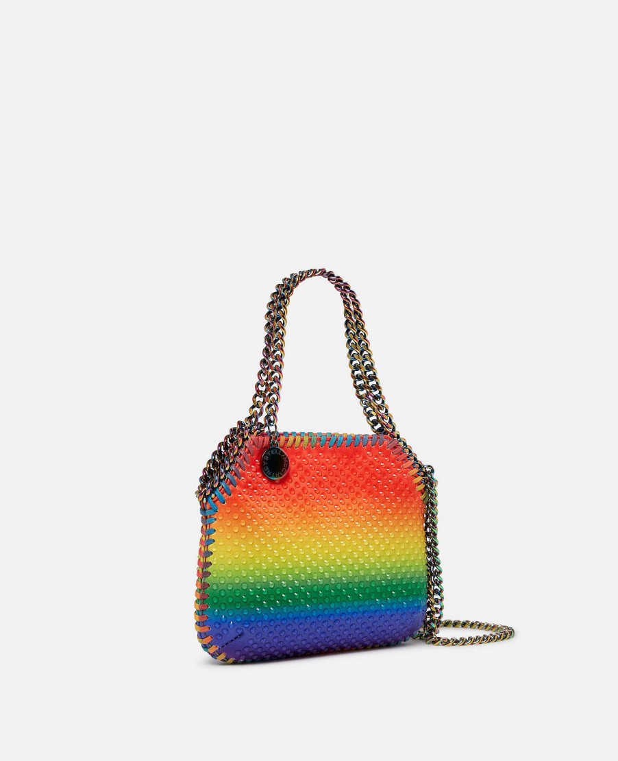 Women Stella McCartney Iconic Falabella | Falabella Rainbow Crystal Degrade Mini Tote Bag