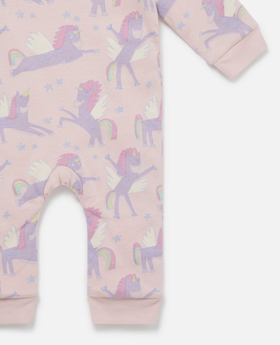 Kids Stella McCartney Baby Girls | 2 Pack Of Unicorn And Star Print Sleepsuits