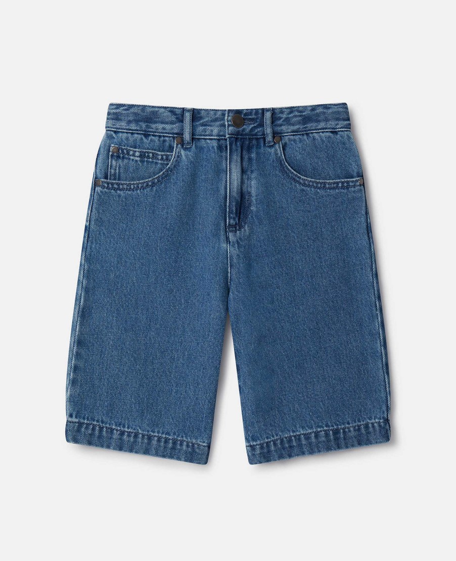 Kids Stella McCartney Trousers And Shorts | Board Length Denim Shorts