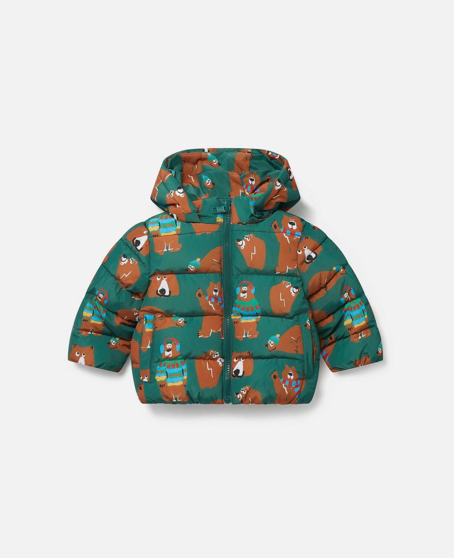 Kids Stella McCartney Baby Boys | Bear Print Puffer Coat