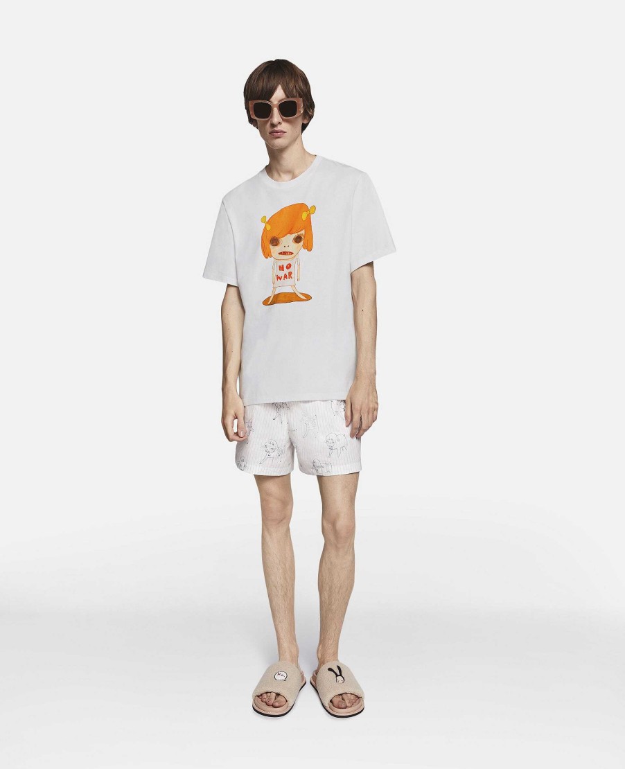 Unisex Stella McCartney T-Shirts | No War Print T-Shirt