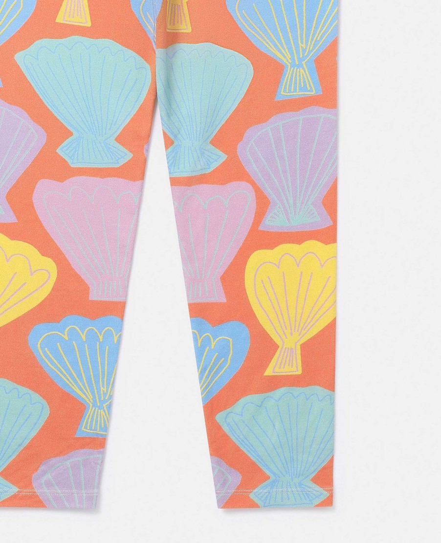 Kids Stella McCartney Trousers And Skirts | Seashell Print Leggings