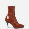 Women Stella McCartney Heels | Ryder Lacquered Stiletto Ankle Boots