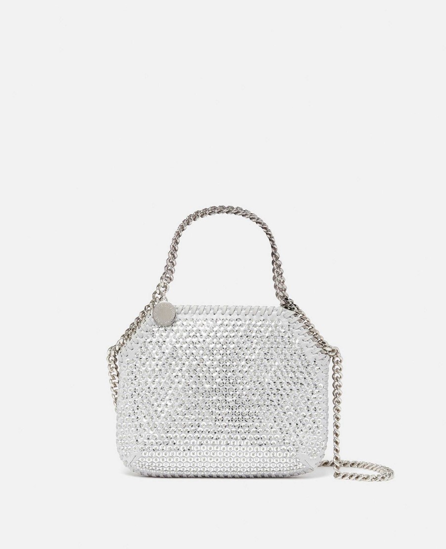 Women Stella McCartney Iconic Falabella | Falabella Crystal Mesh Mini Tote Bag