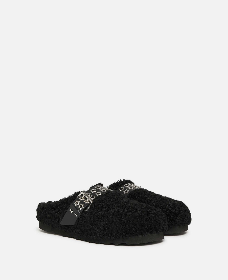 Women Stella McCartney Flats | Elyse Studded Strap Backless Clogs