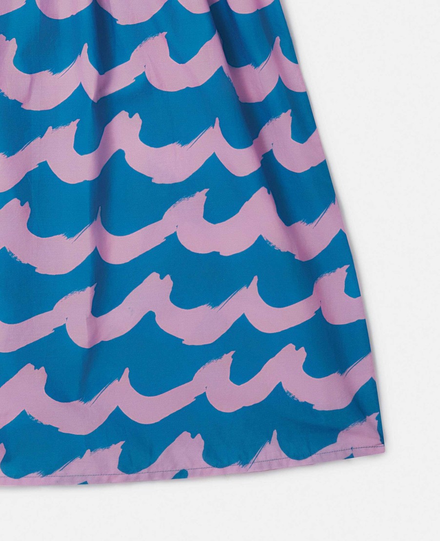 Kids Stella McCartney Dresses And All-In-Ones | Seashell Wave Print Cami Dress