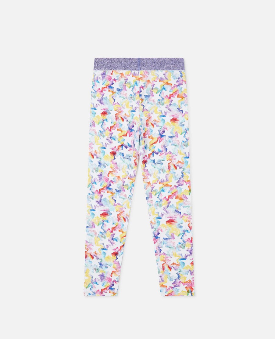 Kids Stella McCartney Trousers And Skirts | Rainbow Star Outline Leggings