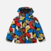 Kids Stella McCartney Outerwear | Colour Pop Smudge Print Hooded Jacket