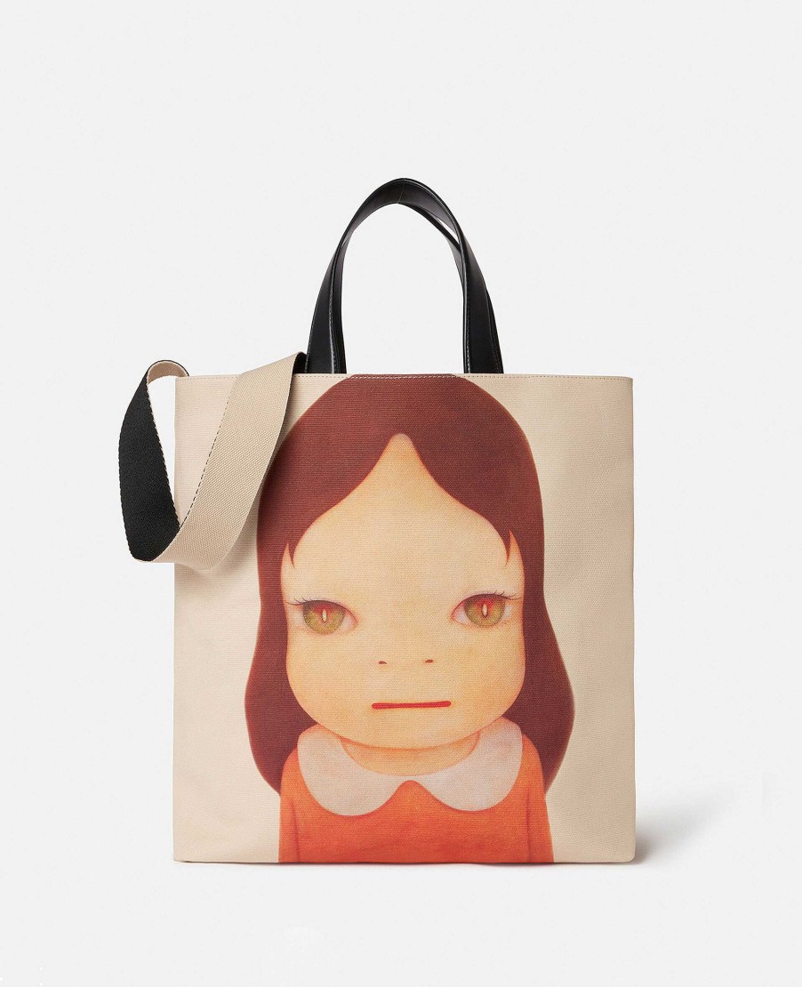 Unisex Stella McCartney Bags | Twins I Print Cotton Canvas Tote Bag