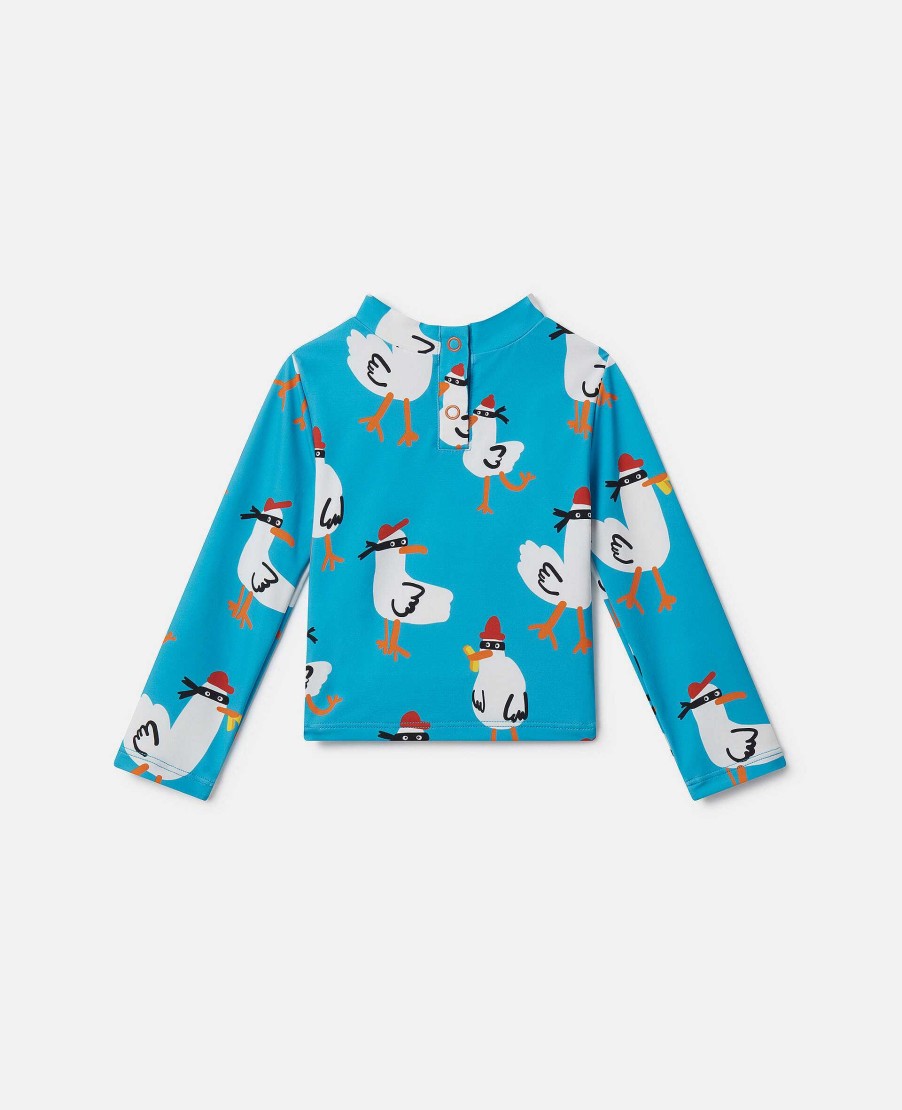 Kids Stella McCartney Baby Boys | Seagull Bandit Rash Top