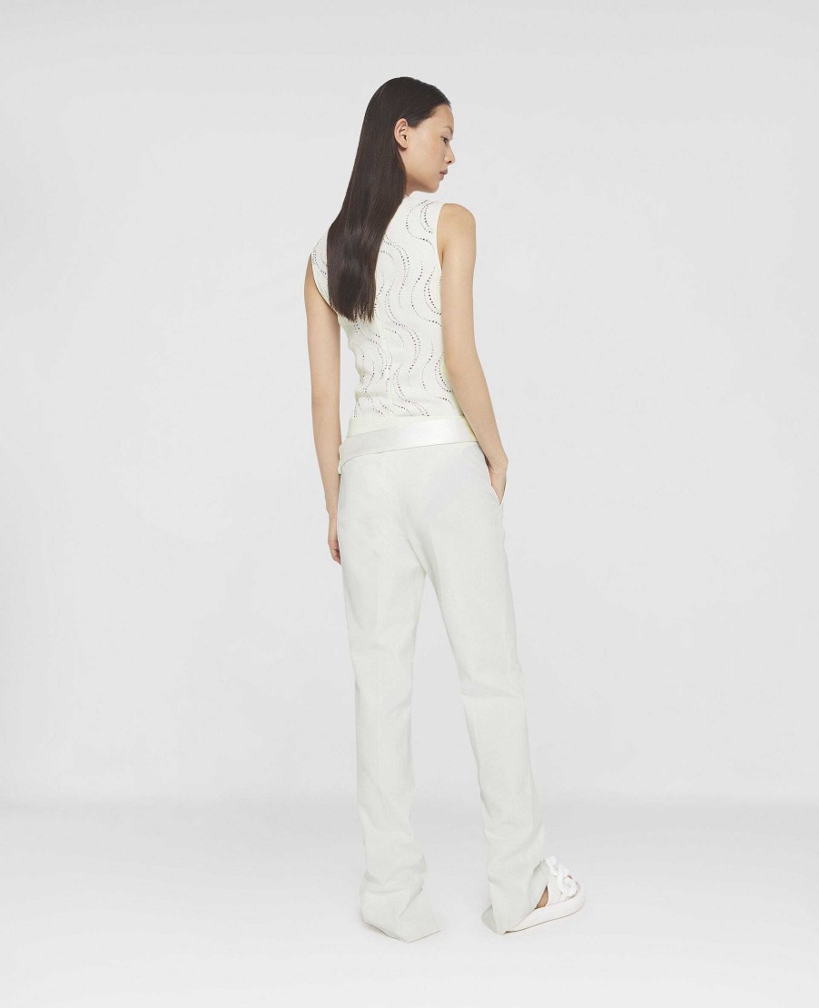 Women Stella McCartney Trousers And Shorts | Twill Tailored Dinner Trousers