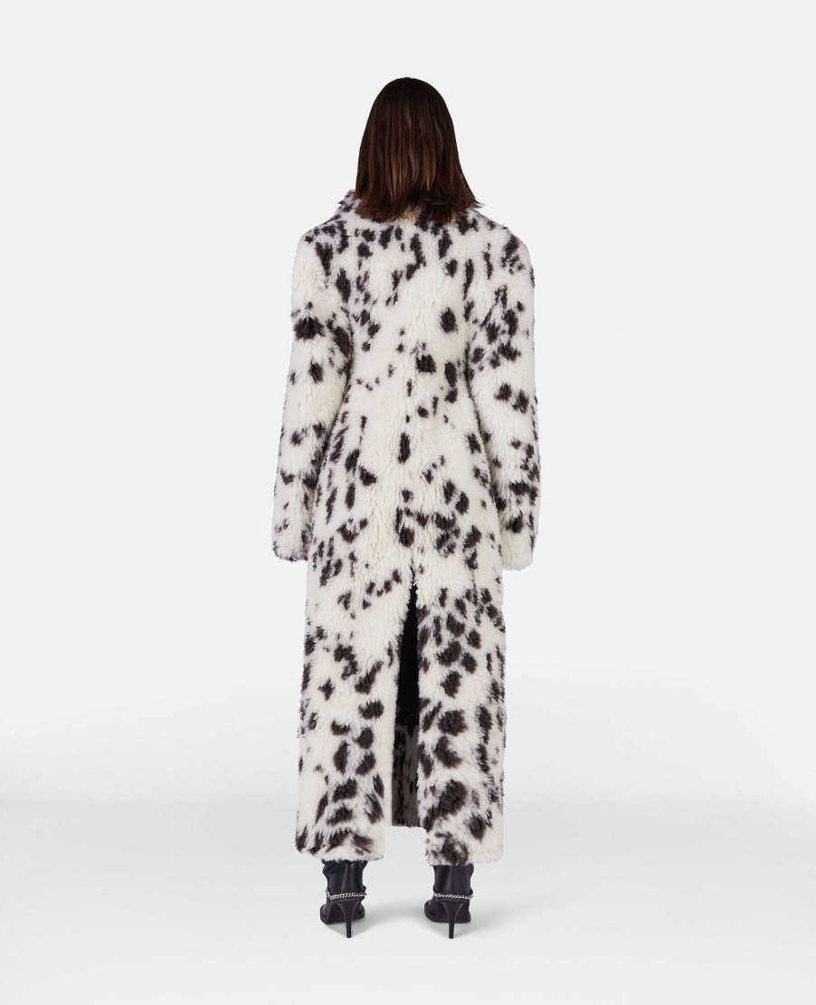 Women Stella McCartney Coats And Jackets | Appaloosa Print Long Teddy Coat