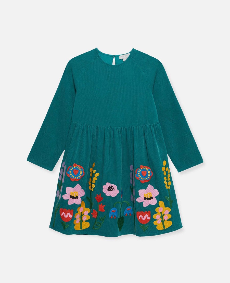 Kids Stella McCartney Dresses And All-In-Ones | Flower Embroidery Skater Dress