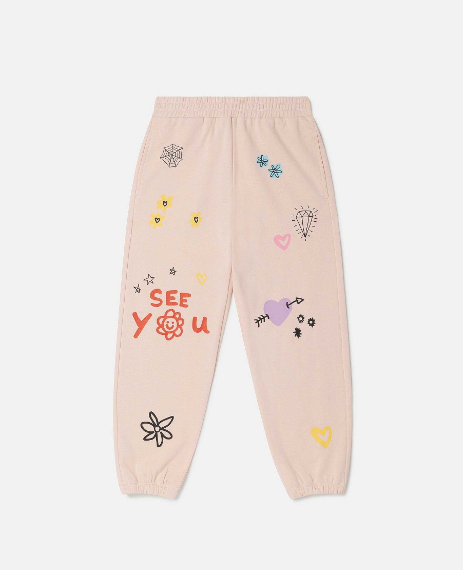 Kids Stella McCartney Trousers And Skirts | Doodle Embroidery Joggers